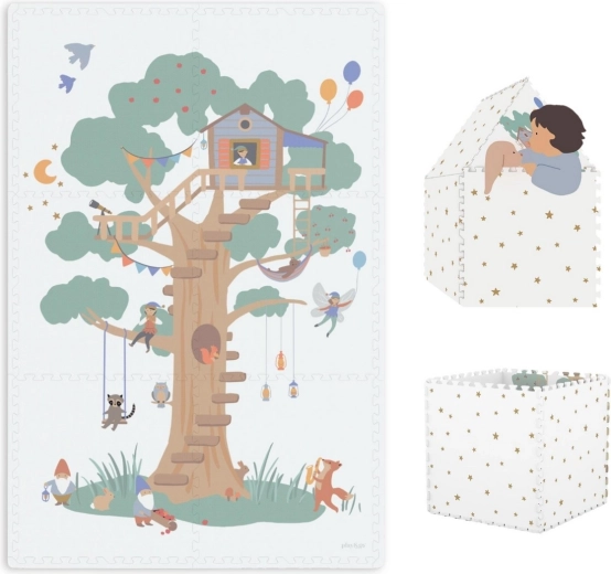 Tappetino da gioco e casetta Play&Go EEVAA Tiloo Treehouse