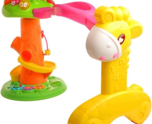 Girello interattivo multifunzione per bambini con melodie e palline - 1 pezzo