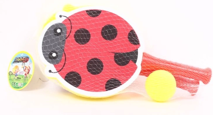 Racchette in schiuma con motivo coccinella