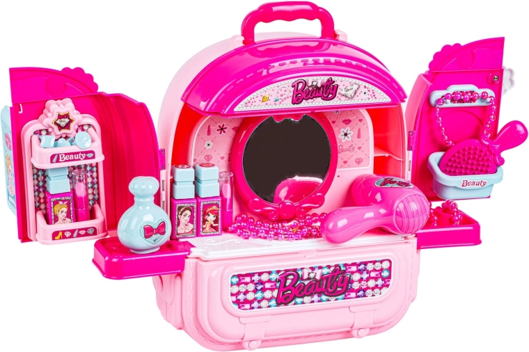 Mini toeletta con specchietto e accessori