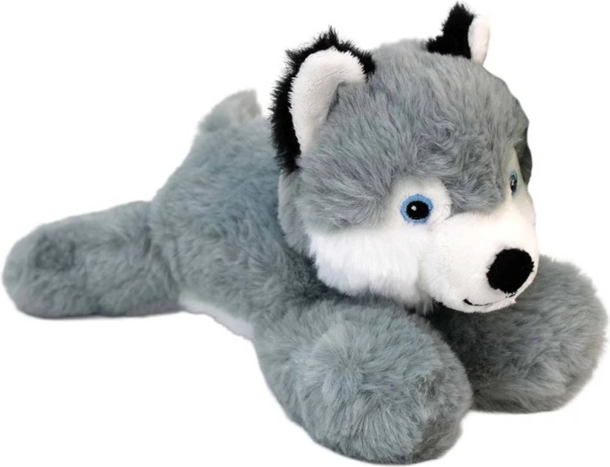 Cane Husky di peluche sdraiato Eco-Line 23 cm