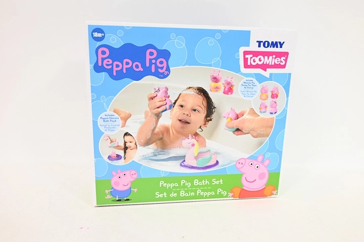 Toomies Peppa Pig set da bagno con barchetta unicorno