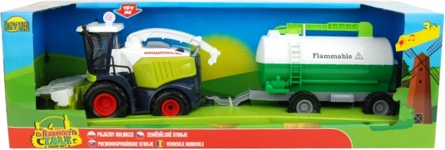 Mietitrebbia per bambini con rimorchio, luci e suoni