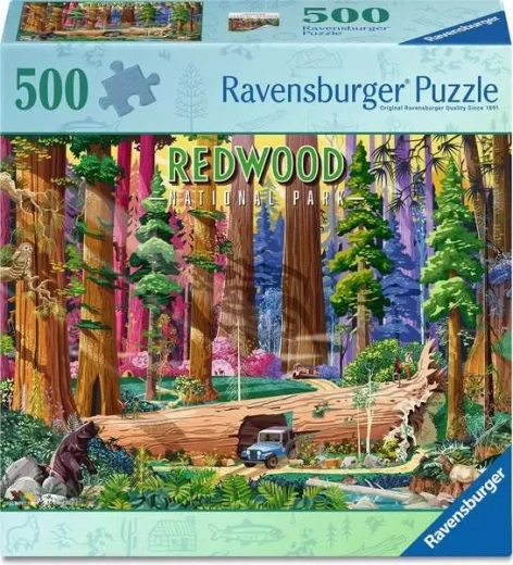 Puzzle Ravensburger Parco Nazionale: Redwood 500 pezzi