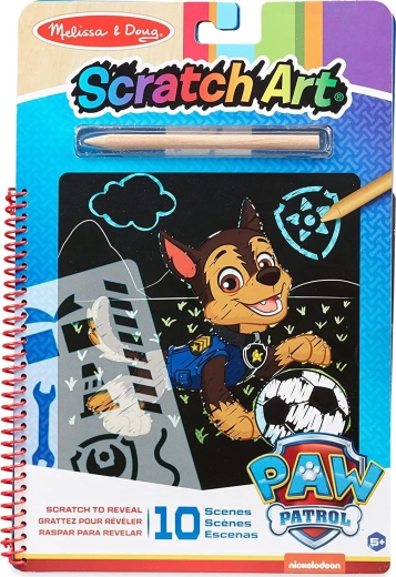 blocco scratch Paw Patrol Chase – set creativo 19 × 28 cm, 10 fogli