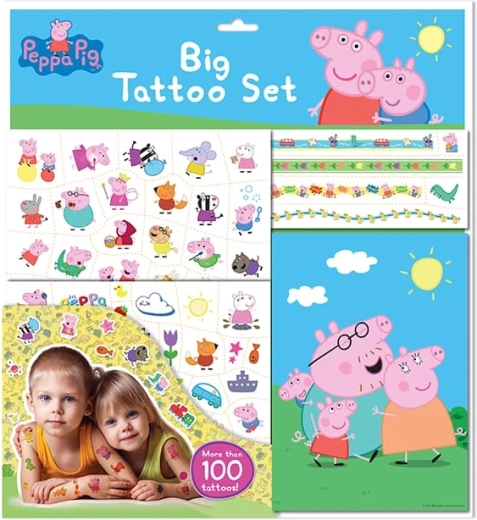 Grande set di tatuaggi Peppa Pig