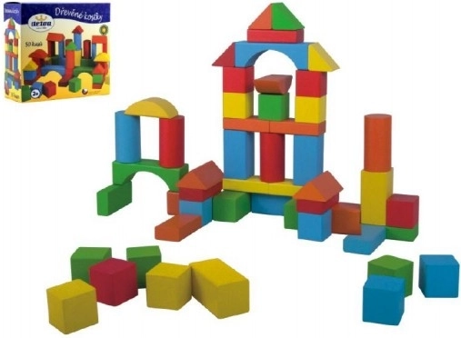 Detoa set di costruzioni in legno – 50 blocchi
