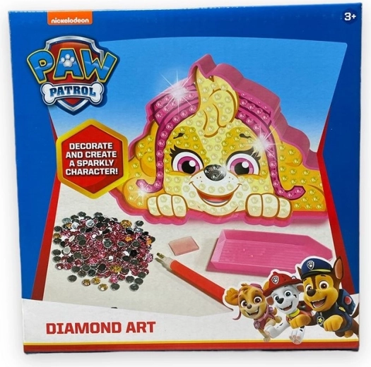 Pittura diamantata Paw Patrol – Skye 18 × 18 cm