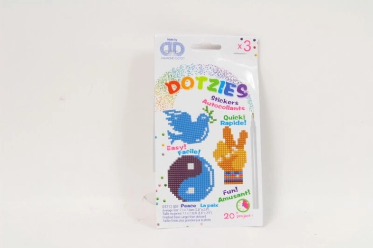 Diamond Dotz Peace – set di 3 adesivi per diamond painting