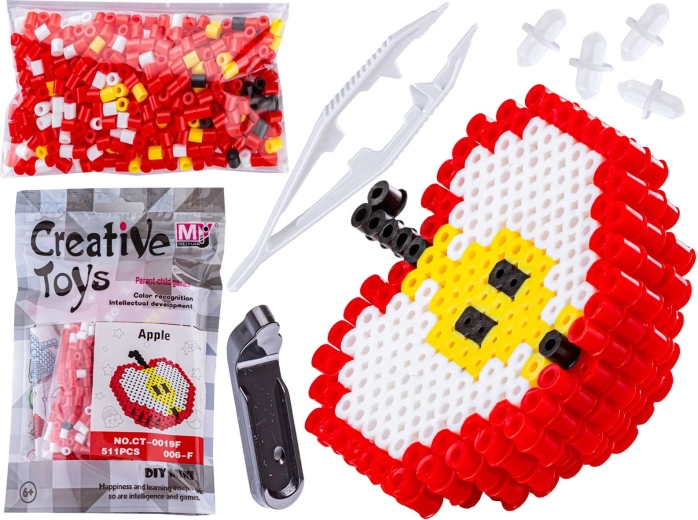 Perline da stirare 3D – sagoma mela (frutta) in sacchetto