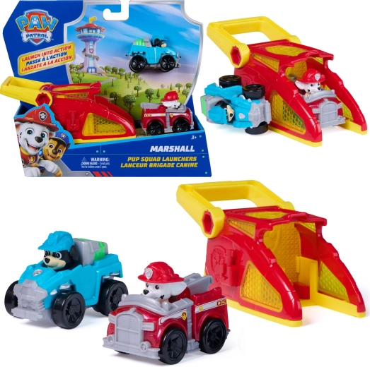 Paw Patrol set lanciatore Marshall – confezione doppia di macchinine da corsa