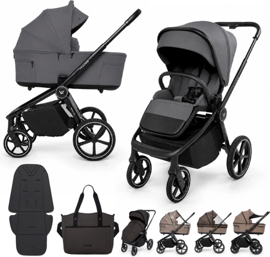 Passeggino combinato Muuvo 2 in 1 Fold Iron Graphite