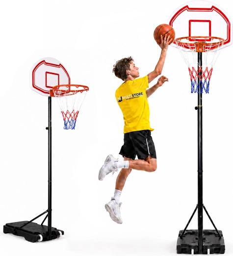 MOVEPRO canestro da basket autoportante con altezza regolabile fino a 210 cm