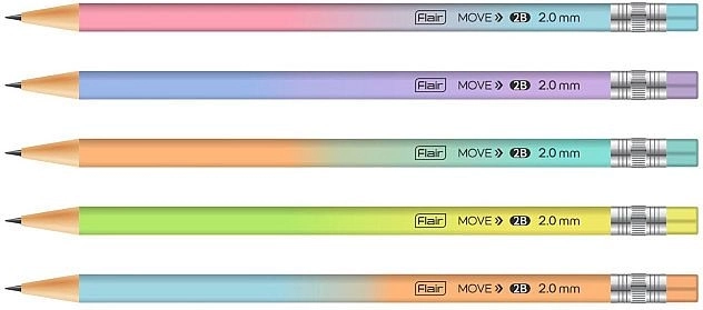 Portamine meccanica in grafite Concorde Move 2 mm, colori assortiti