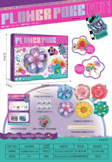 Kit creativo per realizzare un bouquet di fiori luminoso