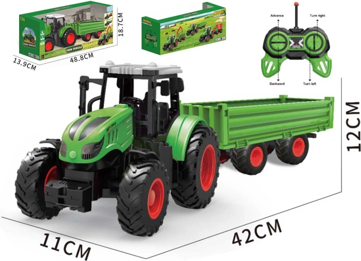Trattore R/C con rimorchio telecomandato
