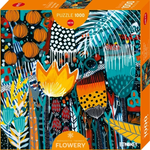 HEYE puzzle quadrato Flowery: Sole tropicale, 1000 pezzi