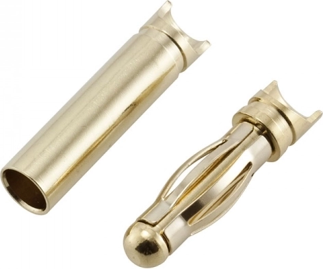 Connettori a banana da 4 mm con intaglio - 1 pezzo