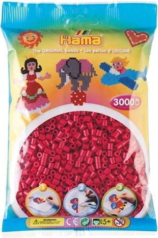 Perline da stirare Hama Midi – bordeaux, 3000 pz