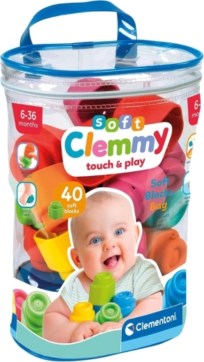 Clementoni Soft Clemmy cubi morbidi per neonati - 40 pezzi