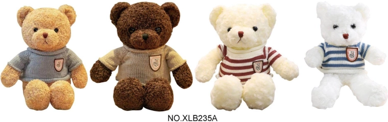 Orsetto di peluche marrone con maglioncino