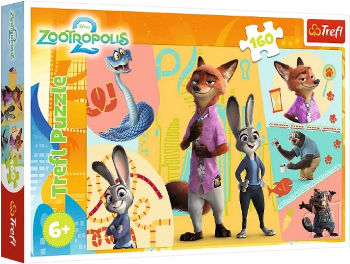 Puzzle Zootropolis 2 – insieme a Zootropolis, 160 pezzi