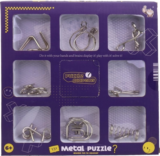Rompicapi in metallo – set da 8 pezzi