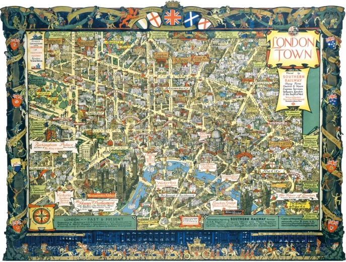 Puzzle Londra della Southern Railway 1000 pezzi