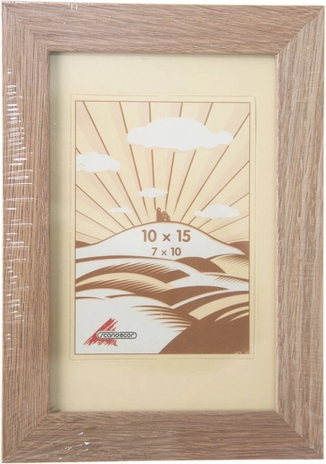 Cornice portafoto in legno beige 10 × 15 cm