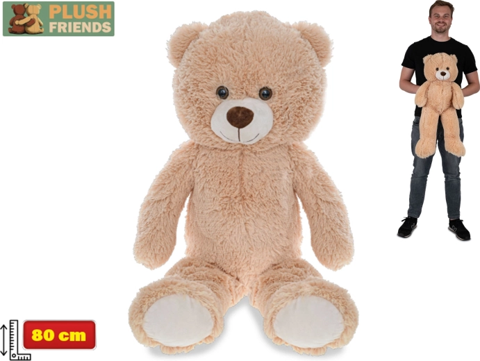 Orso di peluche Plush Friends 80 cm – marrone chiaro