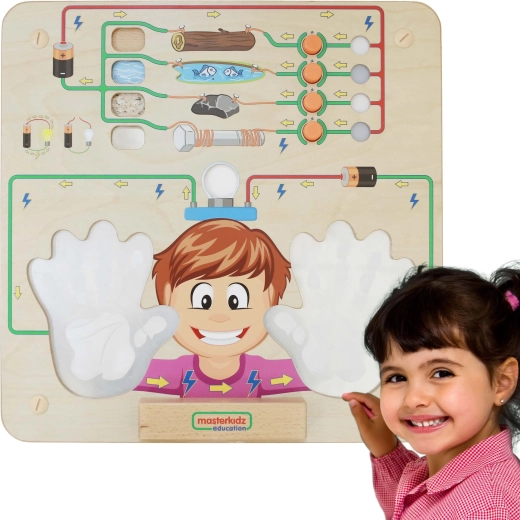 Pannello educativo Masterkidz: esperimento sulla conducibilità