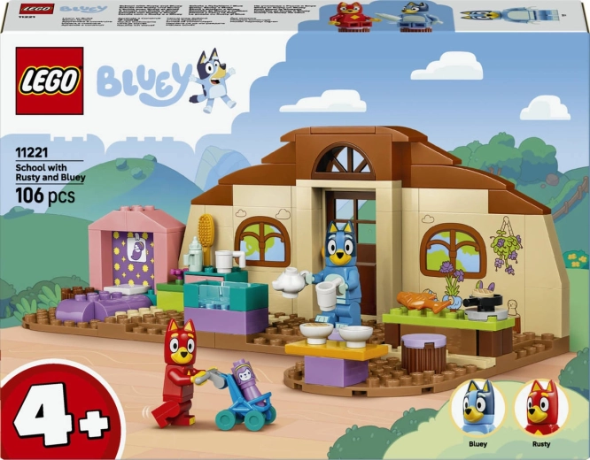 LEGO Bluey Scuola con Rusty e Blue