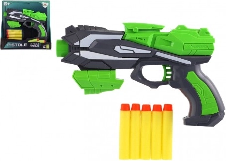 Pistola per bambini con proiettili in schiuma 20 × 14 cm – Verde