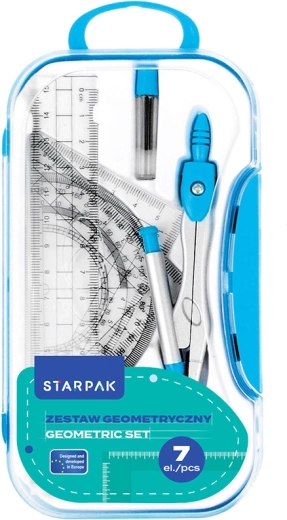 Set geometrico 20 × 10 cm per scolari