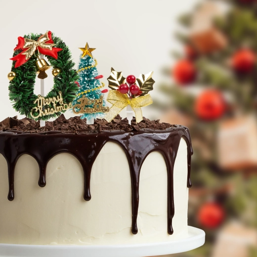 Decorazione festiva per dolci natalizi