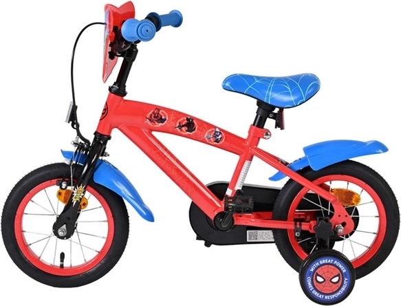 Bicicletta per bambini Spider-Man 12" rosso-blu