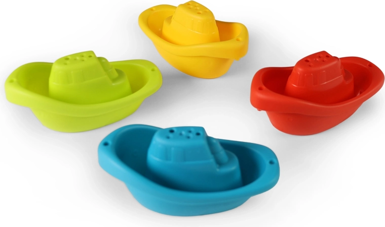 Set di barchette di plastica per l'acqua - 4 pezzi