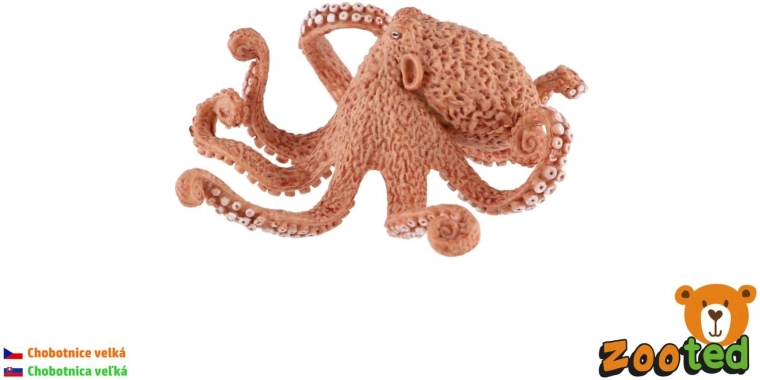 Figura in plastica di polpo gigante, 11 cm
