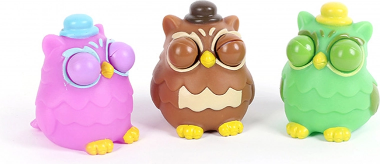 Civetta antistress da spremere 7 cm