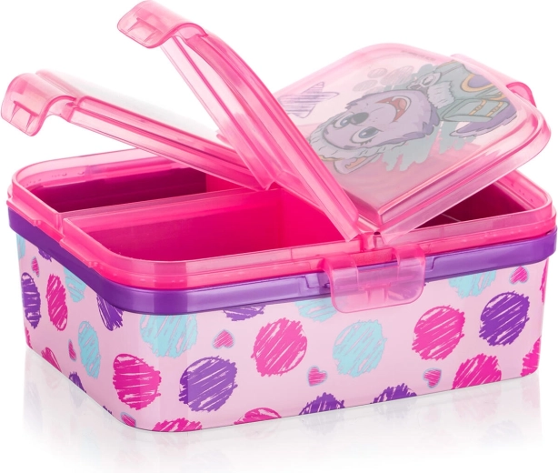 Scomparti divisi per una merenda ordinata