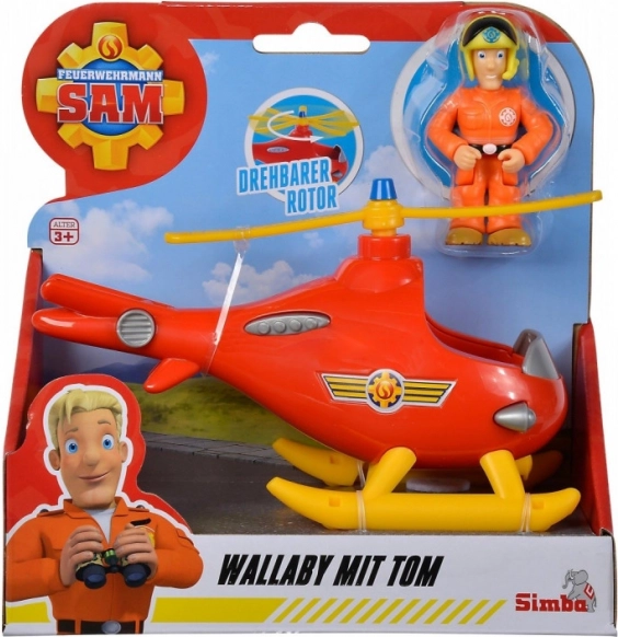 Simba Fireman Sam – elicottero Tom con personaggio