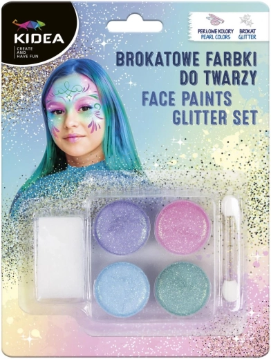 Derform set di colori glitterati per il viso