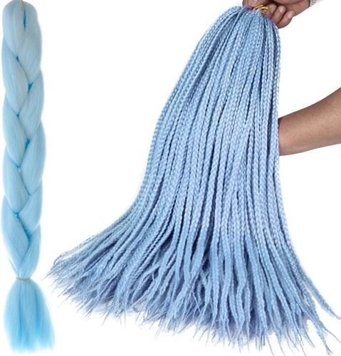 Capelli sintetici per intrecciare trecce - 1 pezzo – Blu