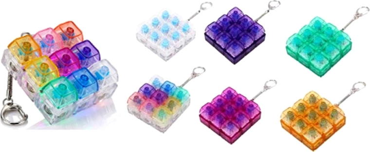 Portachiavi antistress clicker con luce