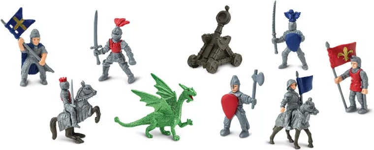 Safari Ltd. cavalieri e draghi – set di miniature