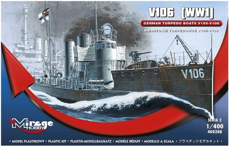 Kit di montaggio Mirage motosilurante SMS V106 1:400