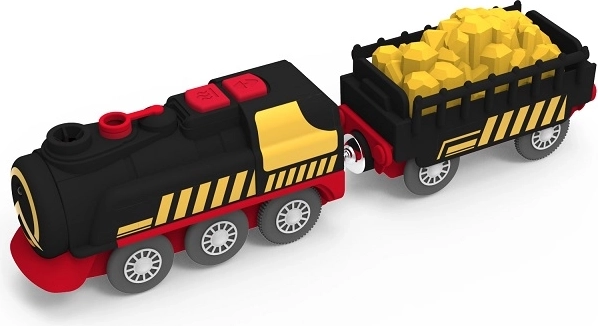 2Kids Toys treno a vapore a batterie con funzione vapore