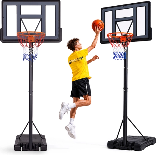 Canestro da basket MOVEPRO regolabile autoportante fino a 305 cm