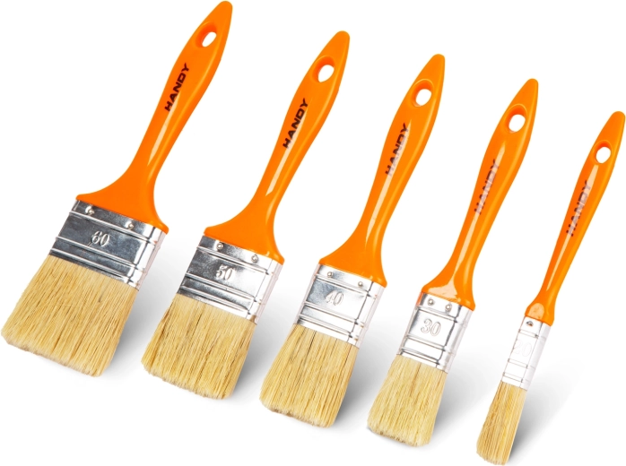 Set di pennelli piatti da pittura da 20–60 mm, 5 pezzi