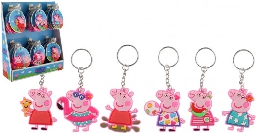 portachiavi Peppa Pig 10 cm – ciondolo in gomma per chiavi e zaino